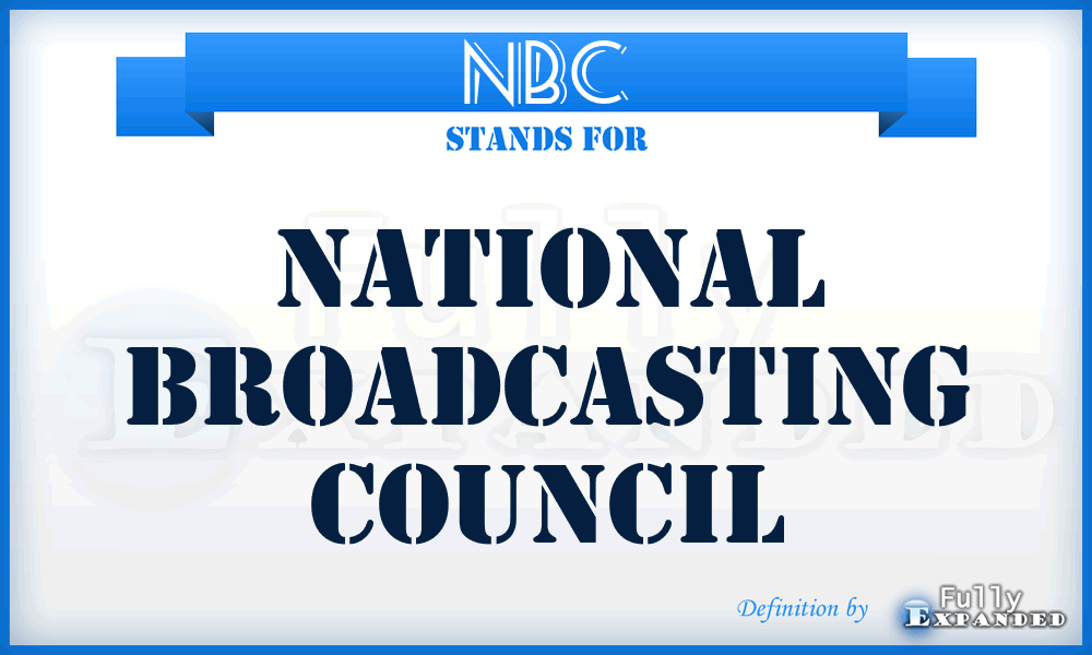 NBC - National Broadcasting Council