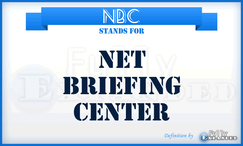 NBC - Net Briefing Center