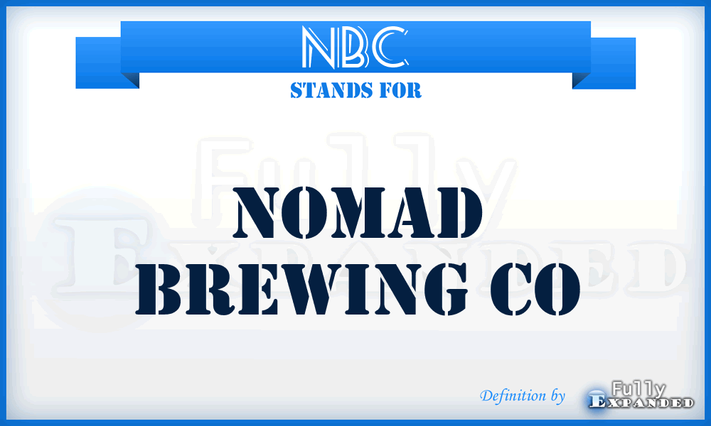NBC - Nomad Brewing Co