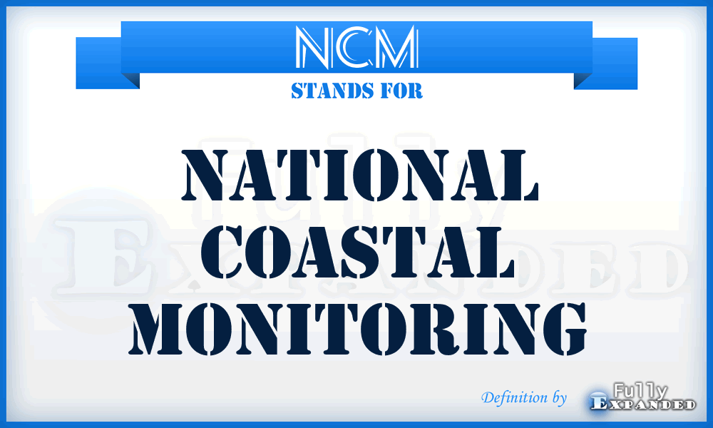 NCM - National Coastal Monitoring