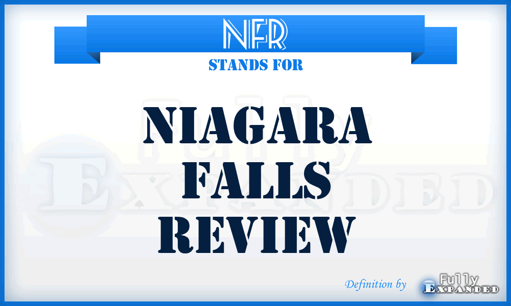 NFR - Niagara Falls Review