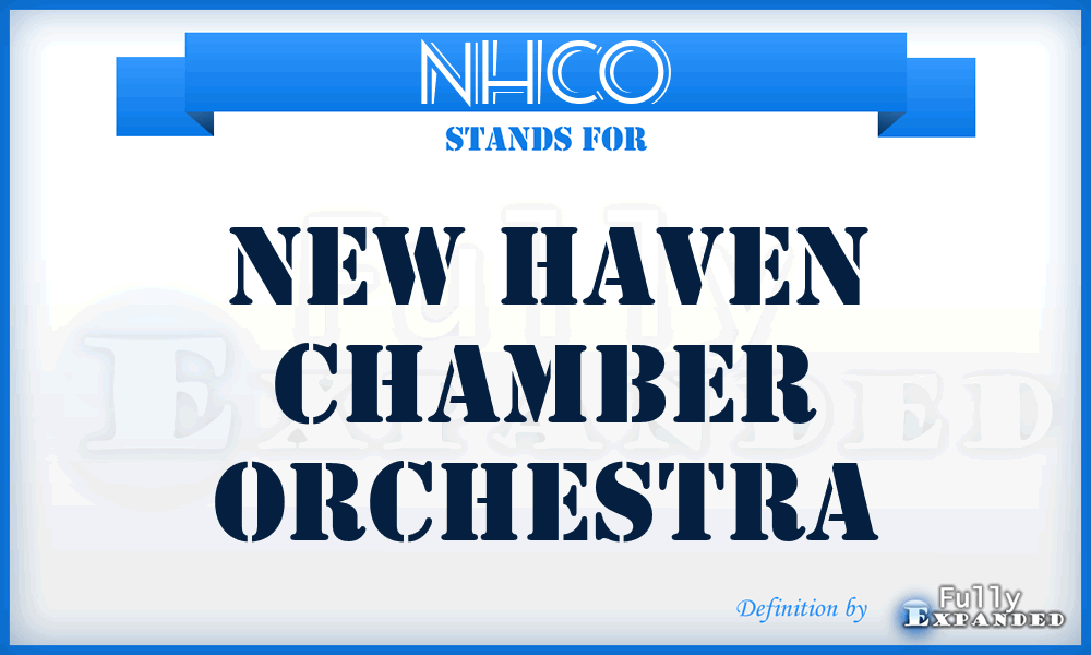 NHCO - New Haven Chamber Orchestra