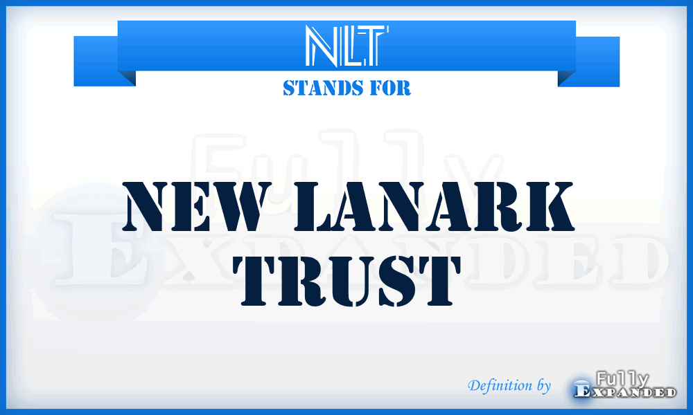 NLT - New Lanark Trust