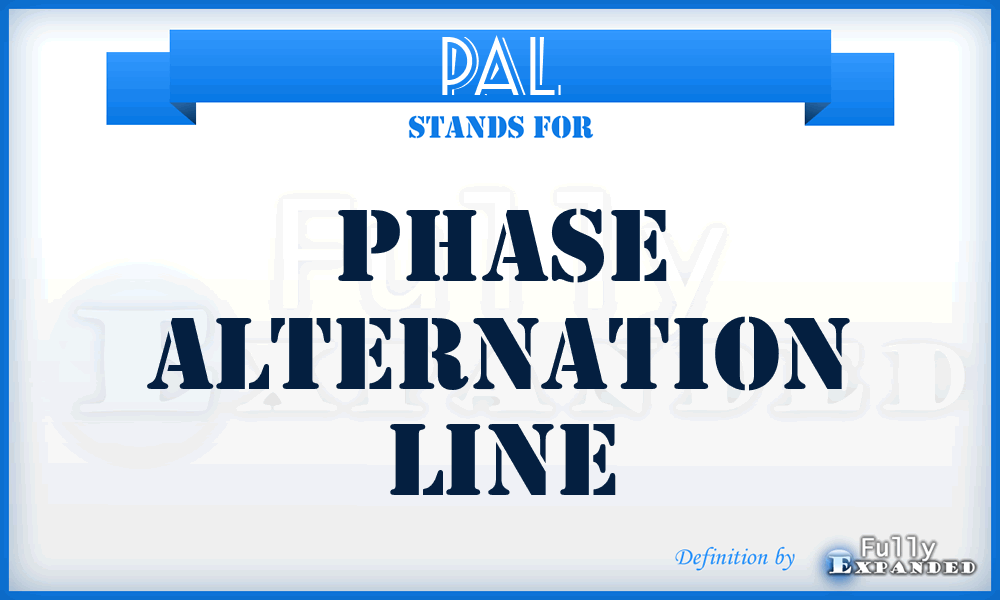 PAL - Phase Alternation Line