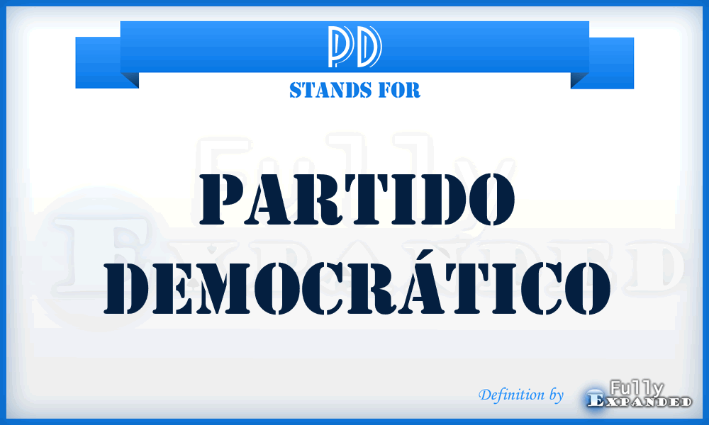 PD - Partido Democrático