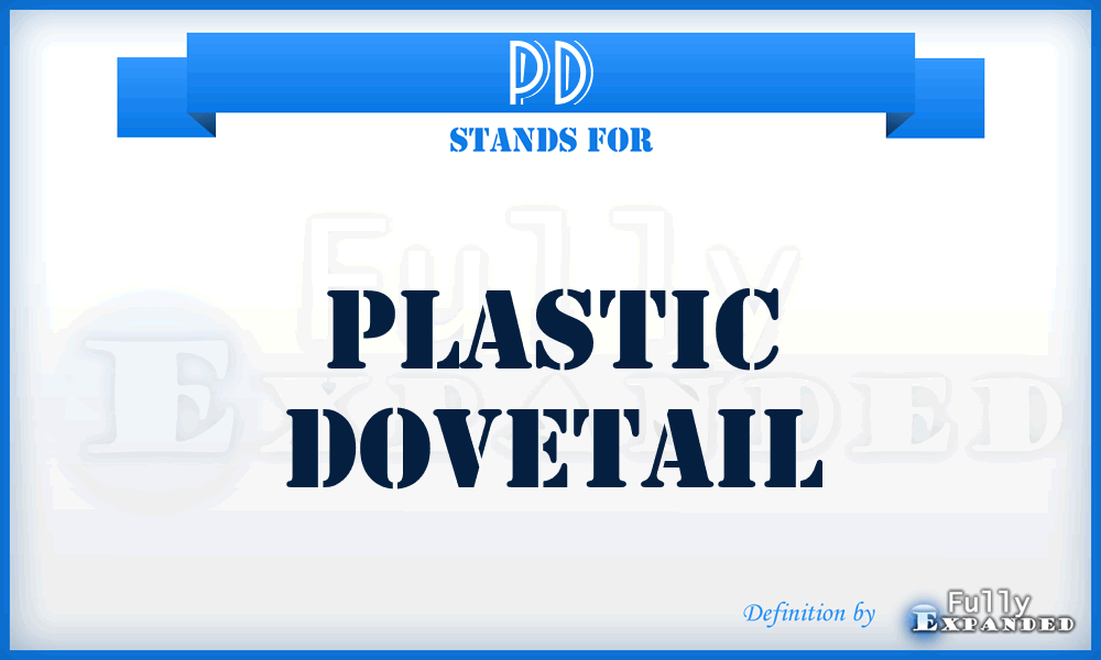 PD - Plastic Dovetail