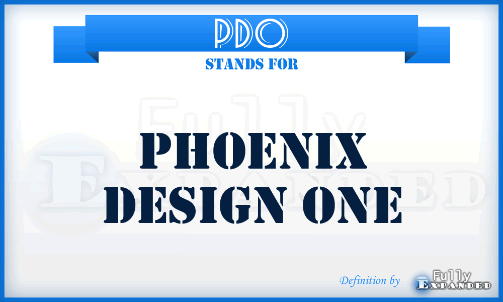 PDO - Phoenix Design One