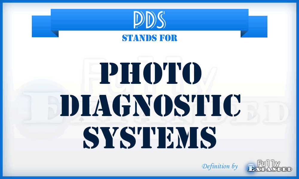 PDS - Photo Diagnostic Systems