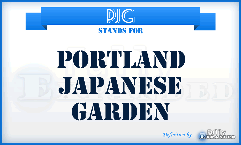 PJG - Portland Japanese Garden
