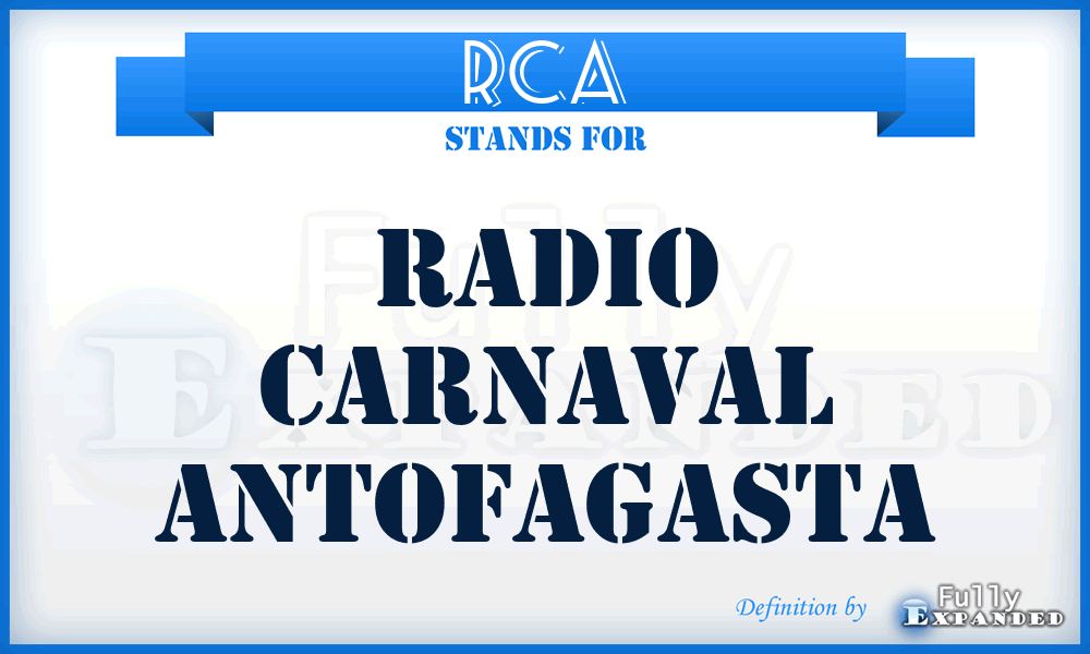 RCA - Radio Carnaval Antofagasta