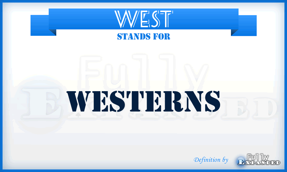WEST - Westerns