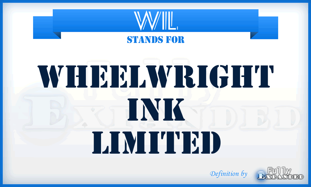 WIL - Wheelwright Ink Limited