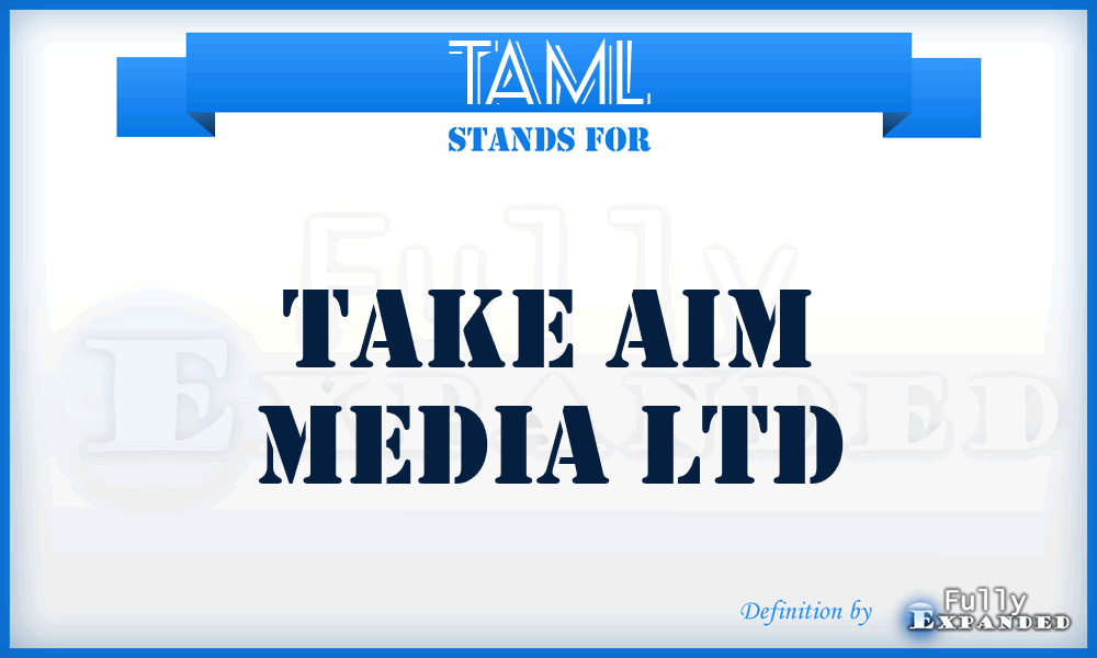 TAML - Take Aim Media Ltd