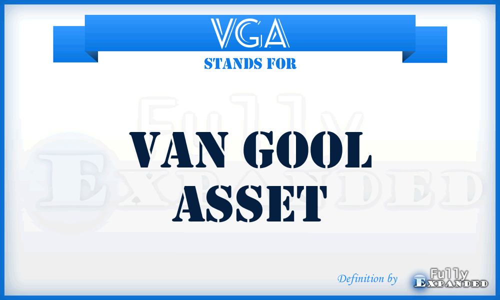 VGA - Van Gool Asset